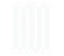 CABUR - CNU/8/51/18 tab 100 tessere ( vert tessera prestampata per morsetti cabur, simbolo ( verticale NU085118V