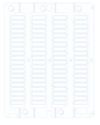 CABUR - Tessera tubetto 4x15mm ABS bianco per CaburJet NUT/15 TESS.TUB.L=15MM X80. NUT15