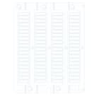 CABUR - Tessera tubetto 4x15mm ABS bianco per CaburJet NUT/15 TESS.TUB.L=15MM X80.