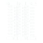 CABUR - Tessera prestampata personalizzata per tubetto, 4x15mm, ABS, colore bianco. NUT15SP