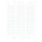 CABUR - Tessera rigida per tubetto, 4x23mm, ABS, colore bianco, per CaburJet. NUT23