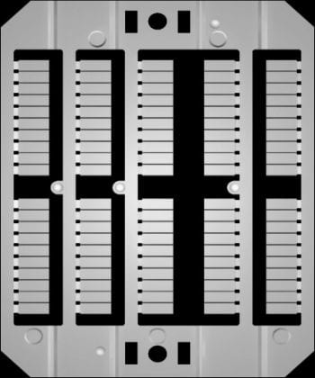 CABUR - Striscia neutra SHZ/2/00 per morsetti Cabur. SH001