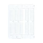 CABUR - Striscia siglatura speciale su tessera SN004 prestampata custom. SN004SP