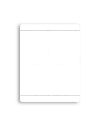 CABUR - Tessera adesiva bianca 16x40mm per porta tessera serie PTM, per CaburJet. TA1640AW