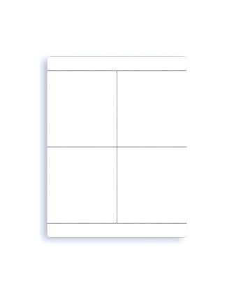 CABUR - TA2080AW TARG. ADESIVA BIANCA 20X80