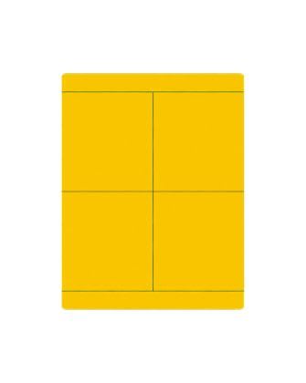 CABUR - Tessera adesiva in policarbonato 20x80mm gialla per CaburJet. TA2080AY