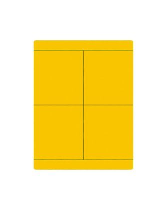 CABUR - Targa adesiva in policarbonato gialla 40x90mm per CaburJet. TA4090AY