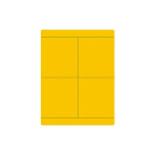 CABUR - Targa adesiva in policarbonato gialla 40x90mm per CaburJet. TA4090AY