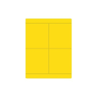 CABUR - Targa adesiva in policarbonato gialla 60x100mm per CaburJet. TA60100AY