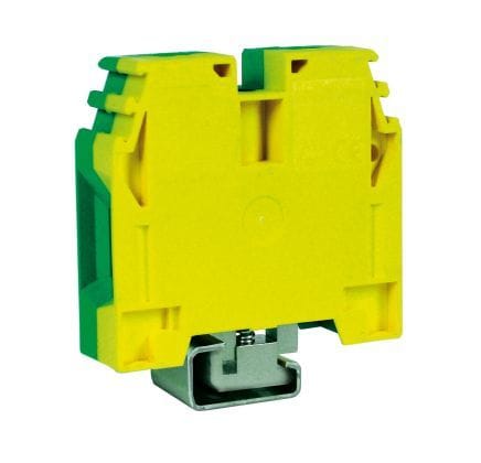 CABUR - Morsetto di terra a vite 70mm2, 1-piano per guida G32.