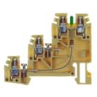 CABUR - Morsetto per sensori a vite 2.5mm2, 3-piani, collegamento e segnalazione-U.
