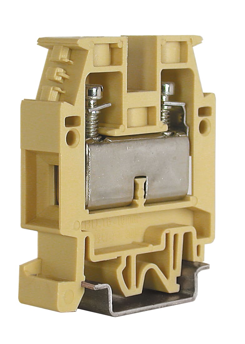 CABUR - CBD 16mm2 Morsetto a vite passante, 1-piano, grigio.