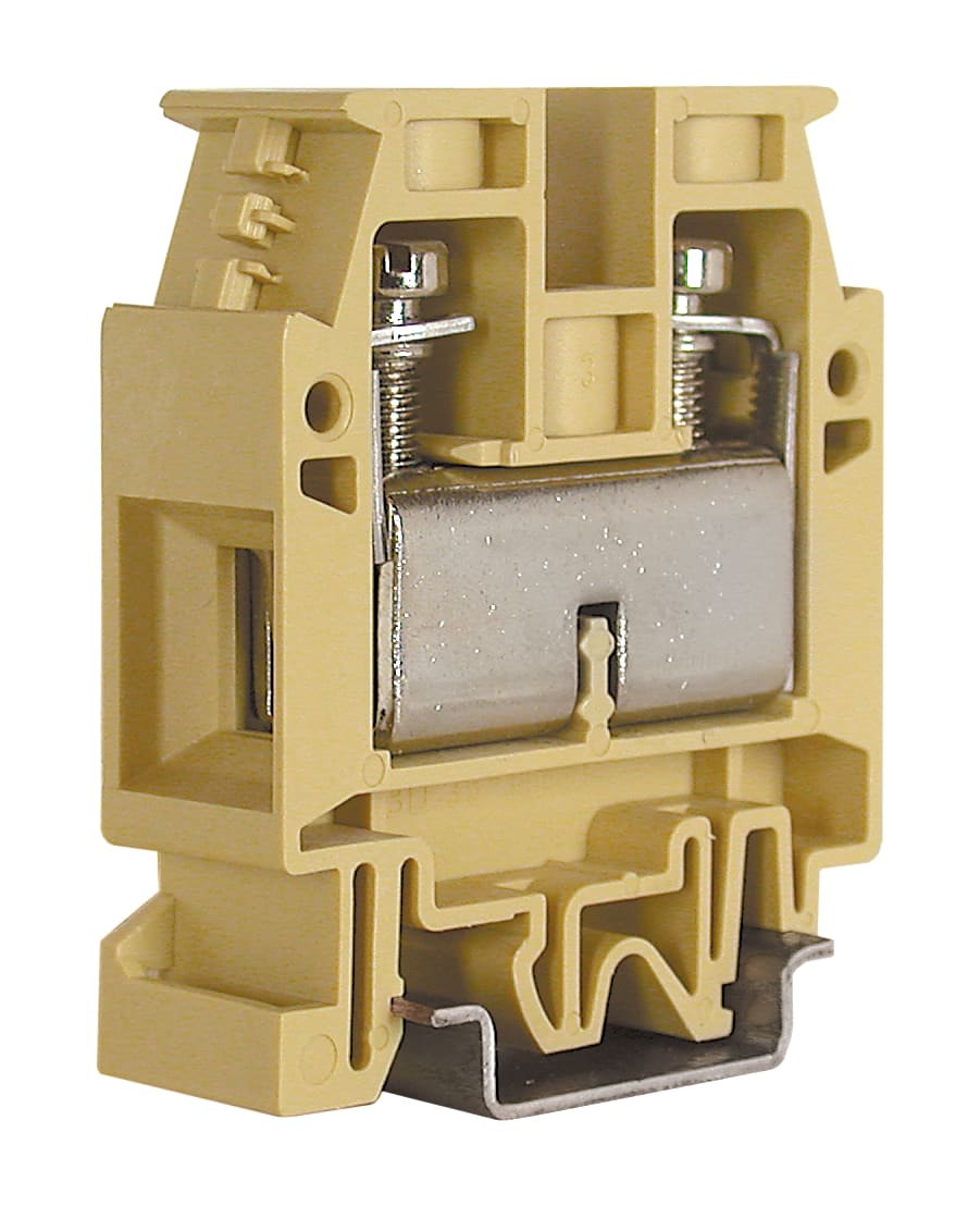 CABUR - Morsetto passante 35mm2, 1-piano, grigio, serie CBD. CB610GR