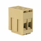 CABUR - Morsetto a vite componibile bipolare 4mm2, passo ridotto, colore beige