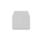CABUR - Piastrina terminale, colore grigio, per CBC.2, CBC.4, CBC.6, CBC.10