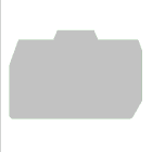 CABUR - Piastrina terminale, colore grigio, per HVPC.2.
