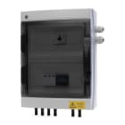 CABUR - Quadro di stringa DC/AC trifase, 2 stringhe / 1 uscita 600V 25A MGT. 16A 3P+N.