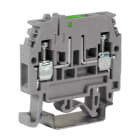 CABUR - Morsetto sezionatore a vite 4mm2, 1-piano, grigio, serie MPS.