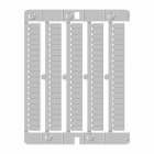 CABUR - Tessera per morsetti Phoenix, PC+ABS, colore bianco, per CaburJet, PNU/UTUK/50 TES.UT-UK P.5,2(2,5)