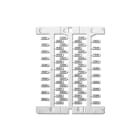 CABUR - Tessera rigida per tubetto, 4x23mm, ABS, giallo, per SmartPrint-Plus.