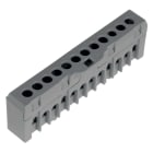 CABUR - Morsettiera 12x10mm2, grigio, QBLOK 16mm2 12F V0.