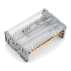 CABUR - Morsettiera quadripolare 125A a 11 fori QBLOK4P125A11F.