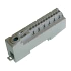 CABUR - Morsettiera 12 poli 1.5mm2 grigio unipolare 2x2.0mm2