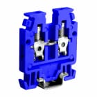 CABUR - Morsetto passante 1.5mm2, 1-piano, blu, per guida TH15.