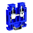 CABUR - Morsetto a vite 2.5mm2, 1-piano, blu, passante per guida TH15.