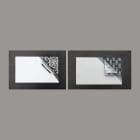 CABUR - Targa antimanomissione poliestere 80x100mm colore metal SmartPrint-Plus. SAT80100AM