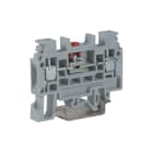 CABUR - Morsetto sezionabile a vite 4mm2 per circuiti di prova, colore grigio.