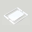 CABUR - Targa in ABS rivettabile, 100x90mm, bianco, per SmartPrint Plus.