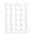 CABUR - Targhetta 20x7 Sirius Bianca per Teleruttori Telemecanique CaburJet TA207S