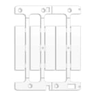 CABUR - Tessera in policarbonato 67x15mm bianca per CaburJet. TA6715W