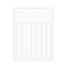 CABUR - TARGHETTA PVC FLAT BIANCA 15X52,5 MM