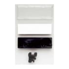 CABUR - Targhetta per identificazione di morsettiere con supporto. TIM02