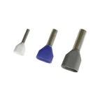 CABUR - WPD04/23 Terminali 2x4,00 Puntalini doppi isolati 4,0mm2 Grigio.