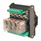 CABUR - Modulo 4 rele elettromeccanico 24Vdc SPDT 16A a vite, estraibile 12A SC