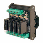 CABUR - Modulo 4 rele elettromeccanico 24VAC/DC SPDT 16A a vite, estraibile, SC 12A.