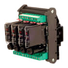 CABUR - Modulo 4 opto 24V/5-50VDC + 4 rele optoisolati 24Vdc/2A con fusibile.