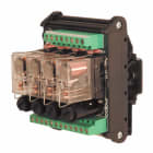 CABUR - Modulo 4 rele elettromeccanico 24V AC/DC SPDT 16A a vite con fusibile. XR041U24F