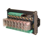 CABUR - Modulo 8 rele elettromeccanico 24Vdc SPDT 16A a vite, estraibile 12A SC.