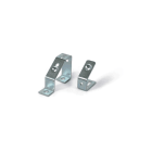 CABUR - Cavetto incluso per barra equipotenziale 5mm, staffa inclinata 20x120xH49mm per fissaggio profilati.