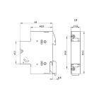 CABUR - Portafusibile per fotovoltaico 20A 1kVdc 9000446