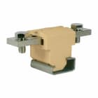 CABUR - Morsetto barra 2 bulloni 185mm2 per guida G32, colore beige.