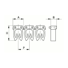 CABUR - Marcatura manuale, giallo, 0,5-1,5mm2, simbolo (M) CAF3LMS1