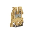 CABUR - Morsetto passante 2.5mm2, 1-piano, beige, serie CBD. CB110