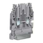 CABUR - Morsetto passante 2.5mm2, 1-piano, grigio.