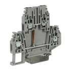 CABUR - Morsetto passante 2.5mm2, 2 piani interconnessi, beige, serie DBC.