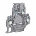 CABUR - Morsetto a vite 4mm2, 2 piani, grigio, serie DBC.